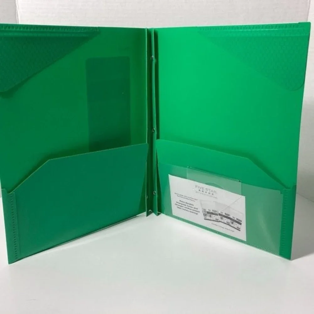 15 Mead 5 Star Pocket & Prong Plastic Folders